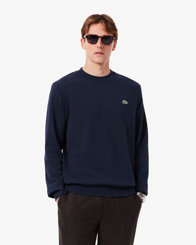 Lacoste Men’s Classic Fit Fleece Sweatshirt Navy Blue SH9801-51 166