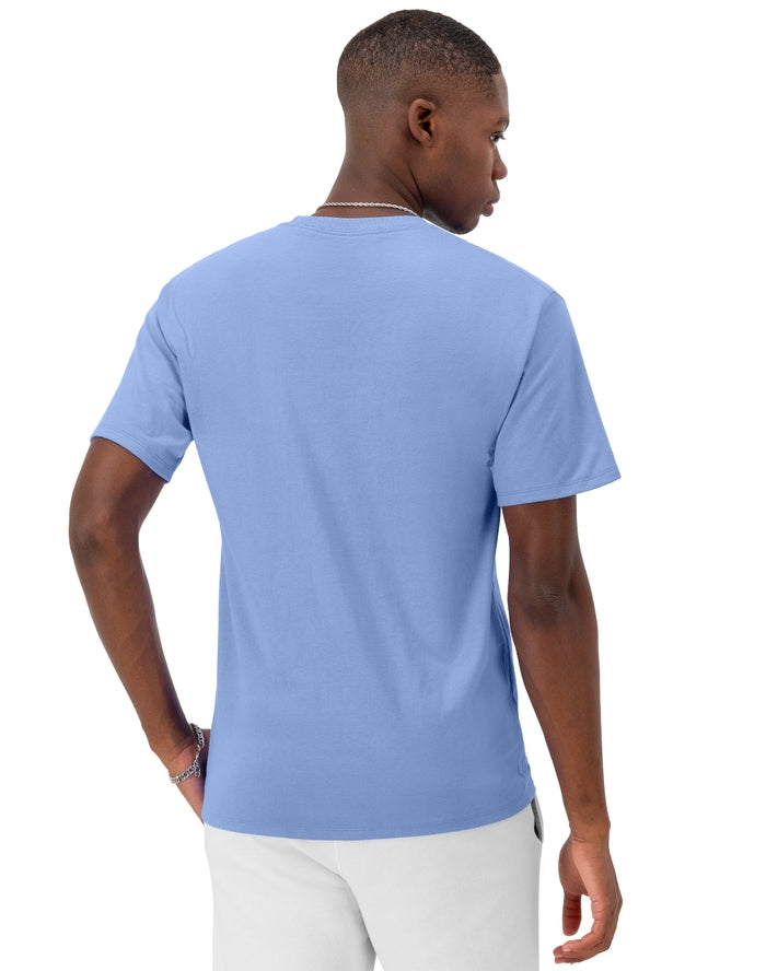 Champion Classic Tee, Embroidered C Logo Plaster Blue T0223 R8Y - APLAZE