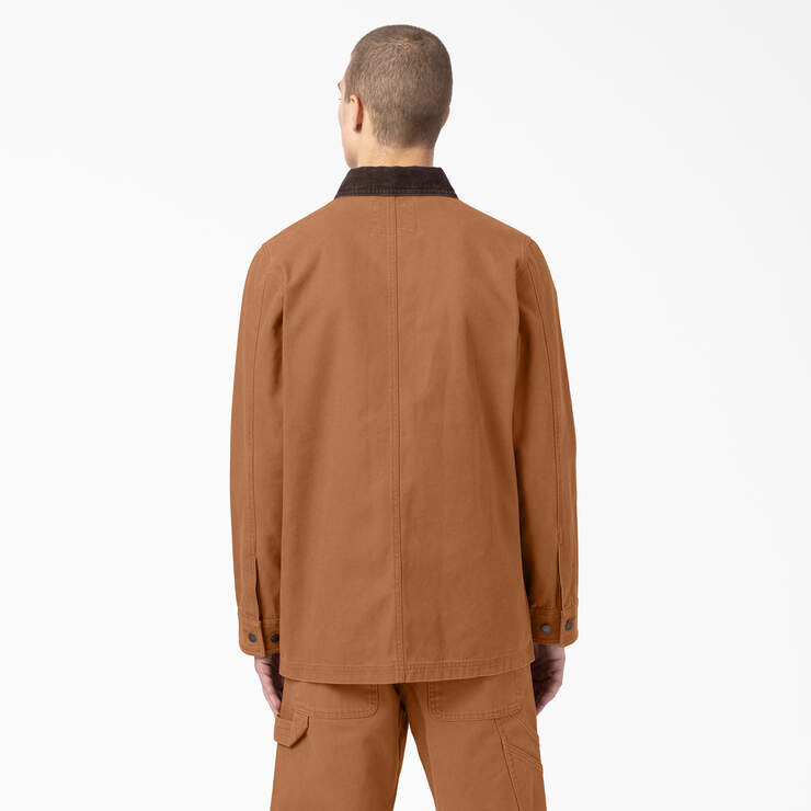 Dickies Stonewashed Duck Unlined Chore Coat Stonewashed Brown Duck TCR05SBD