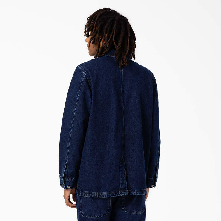 Dickies Denim Unlined Chore Coat Stonewashed Indigo Blue TCR09SNB