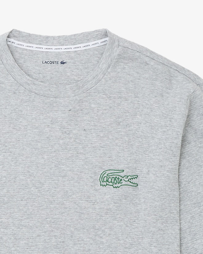 Lacoste Men’s Waffled Cotton Undershirt Silver Chine TH5050-51 CCA