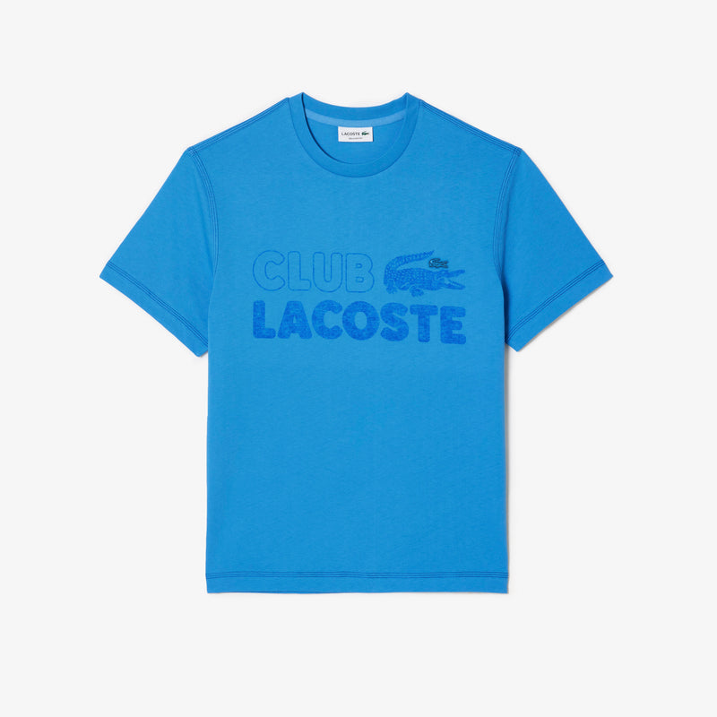 Lacoste Men’s Vintage Print Organic Cotton T-Shirt Ethereal TH5440 51 L99