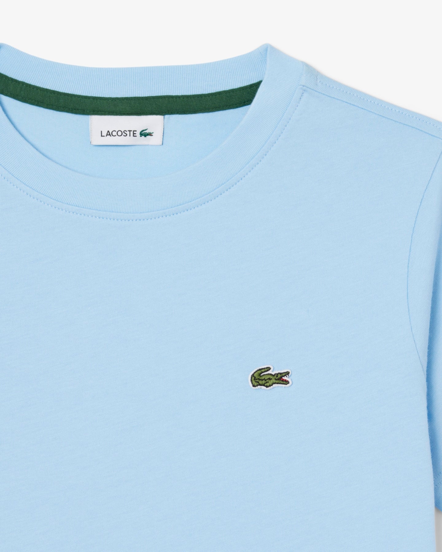 Lacoste Kids Logo Core Cotton T-Shirt Panorama Sky 947025 HBP