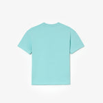 Lacoste Kids’ Branded T-shirt in Organic Cotton Jersey Pastille Mint/Multi TJ5310 51 Y7I