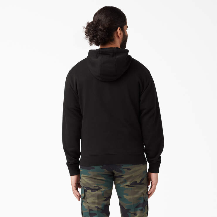 Dickies Mens Midweight Fleece Zip Hoodie Black TW291BK