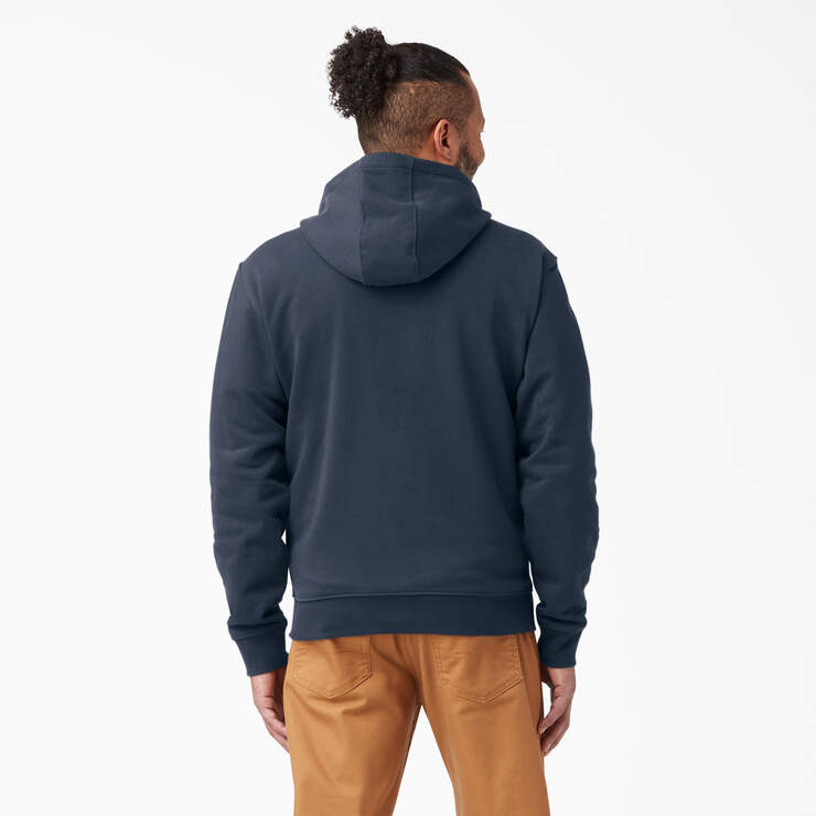 Dickies Mens Midweight Fleece Zip Hoodie Dark Navy TW291DN