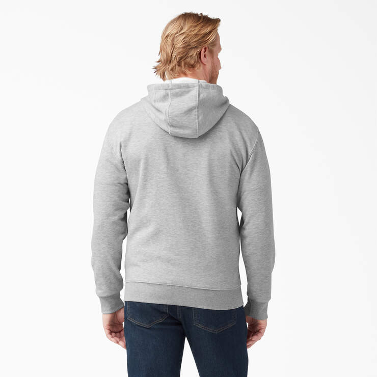 Dickies Mens Midweight Fleece Zip Hoodie Heather Gray TW291HG