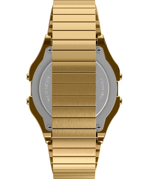 Timex T80 34mm Stainless Steel Expansion Band Watch Gold-Tone/Gold-Tone/Digital TW2R79000VQ - APLAZE