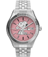 Timex Legacy x Peanuts 34mm Stainless Steel Bracelet Watch Silver-Tone/Silver-Tone/Pink TW2V47400VQ