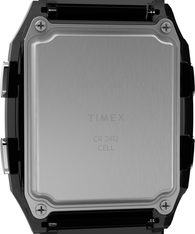 Q Timex LCA 35 mm Resin Strap Watch Transparent Smoke TW2W45000VQ