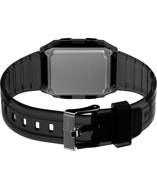 Q Timex LCA 35 mm Resin Strap Watch Transparent Smoke TW2W45000VQ