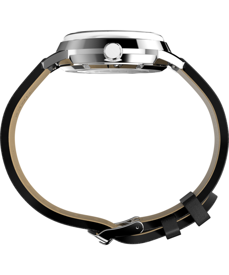 Timex x Peanuts Marlin 75th Anniversary Edition 40 mm Leather Strap Automatic Watch TW2Y100000Q