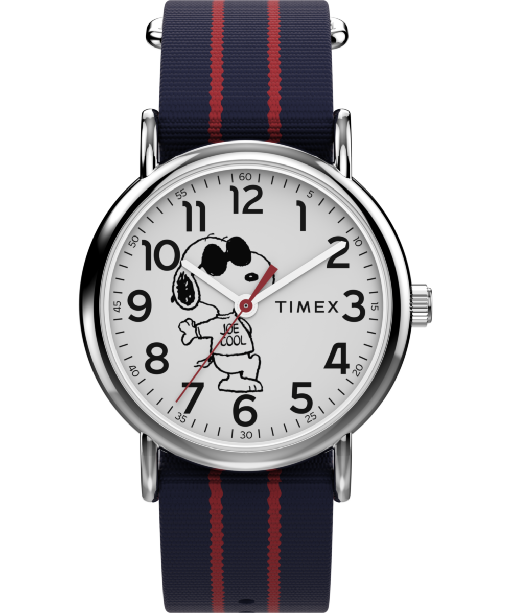 Timex Peanuts x Timex Weekender Joe Cool 38mm Fabric Strap Watch TW2Y31100JT