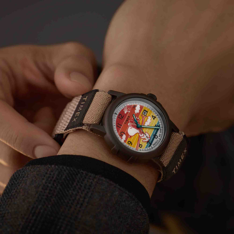 Timex x Peanuts Camper Ski 38 mm Strap TW4B34900VQ