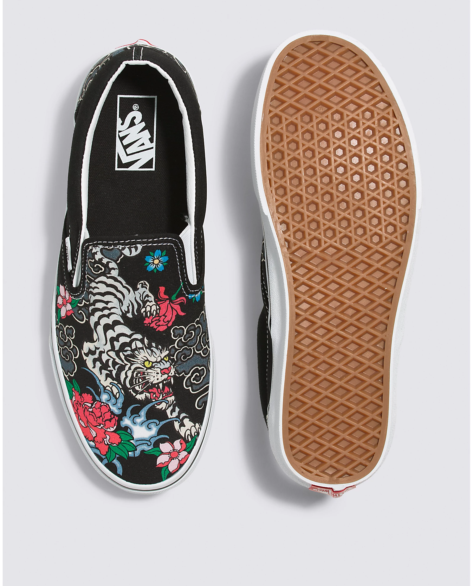 Vans slip top on fiori