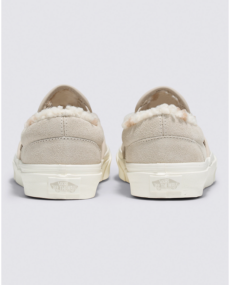 Vans Classic Slip On Cozy Hug Shoes French Oak 6.0 Boys 7.5 Women