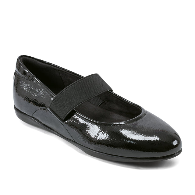 Rockport Women's Aver Mary Jane Ballet Flats Black Patent W-AVER BLK001