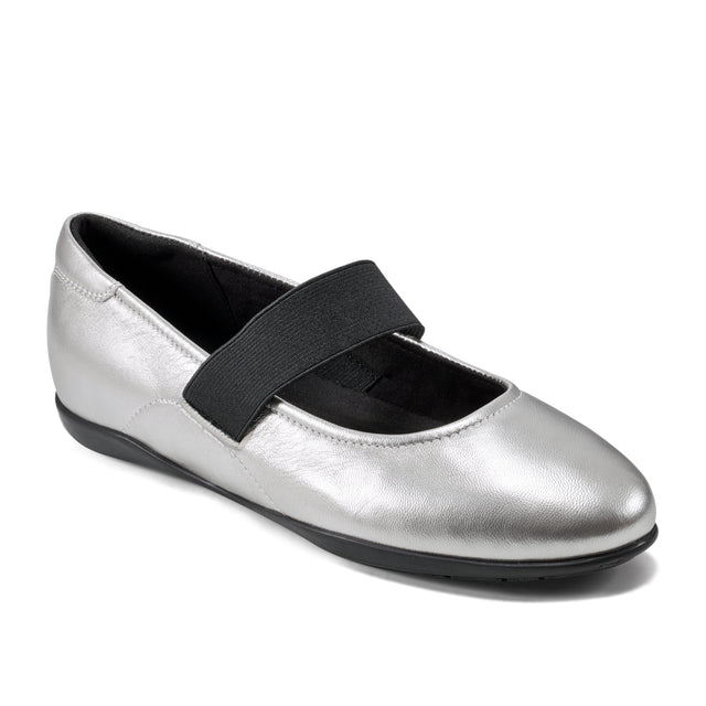 Rockport Women's Aver Mary Jane Ballet Flats Pewter W-AVER2 PEW060