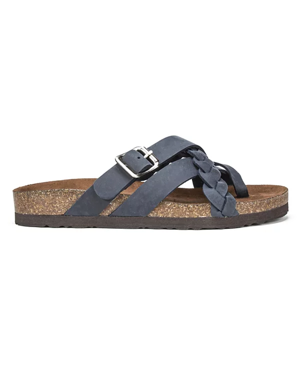 White Mountain Women's Harrington Footbed Sandals Navy W30609 444