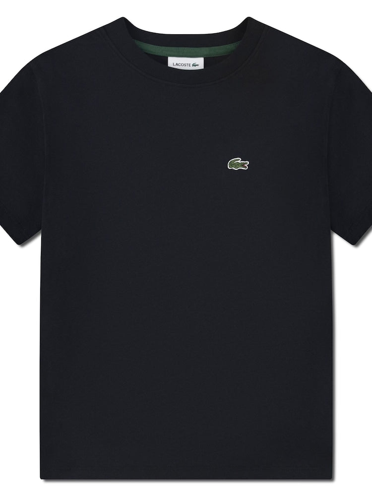Lacoste Kids Logo Core Cotton T-Shirt Black 947025 K96
