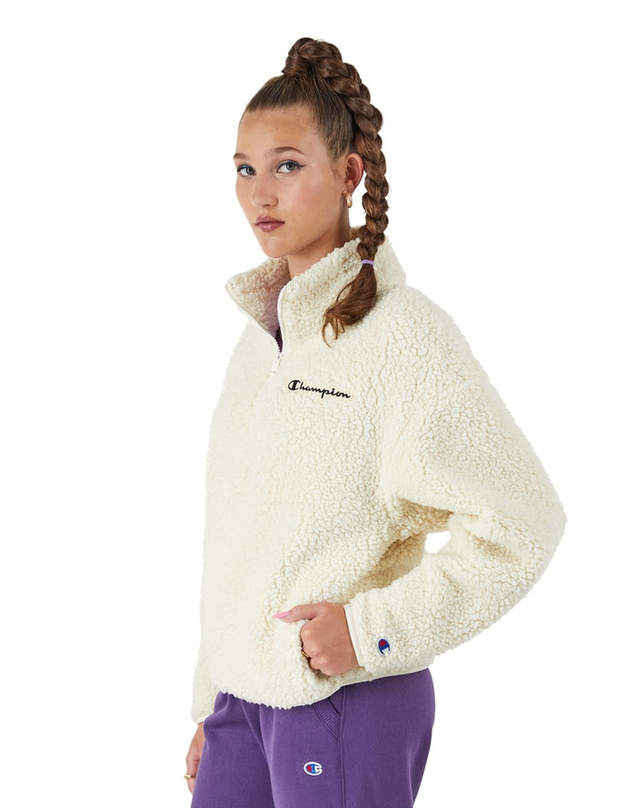 Women s Champion Quarter Zip Sherpa Pullover