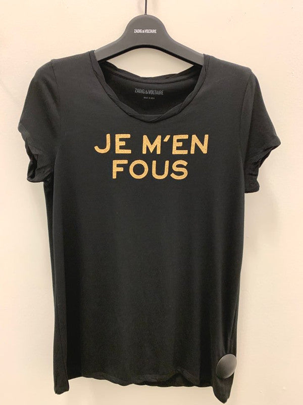 Zadig&Voltaire Womens Titan T-Shirt Noir WGTF1801F