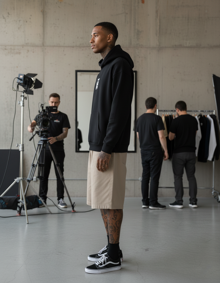 Obey Icom Extra Heavy Hood 2 Black 112470196 BLK