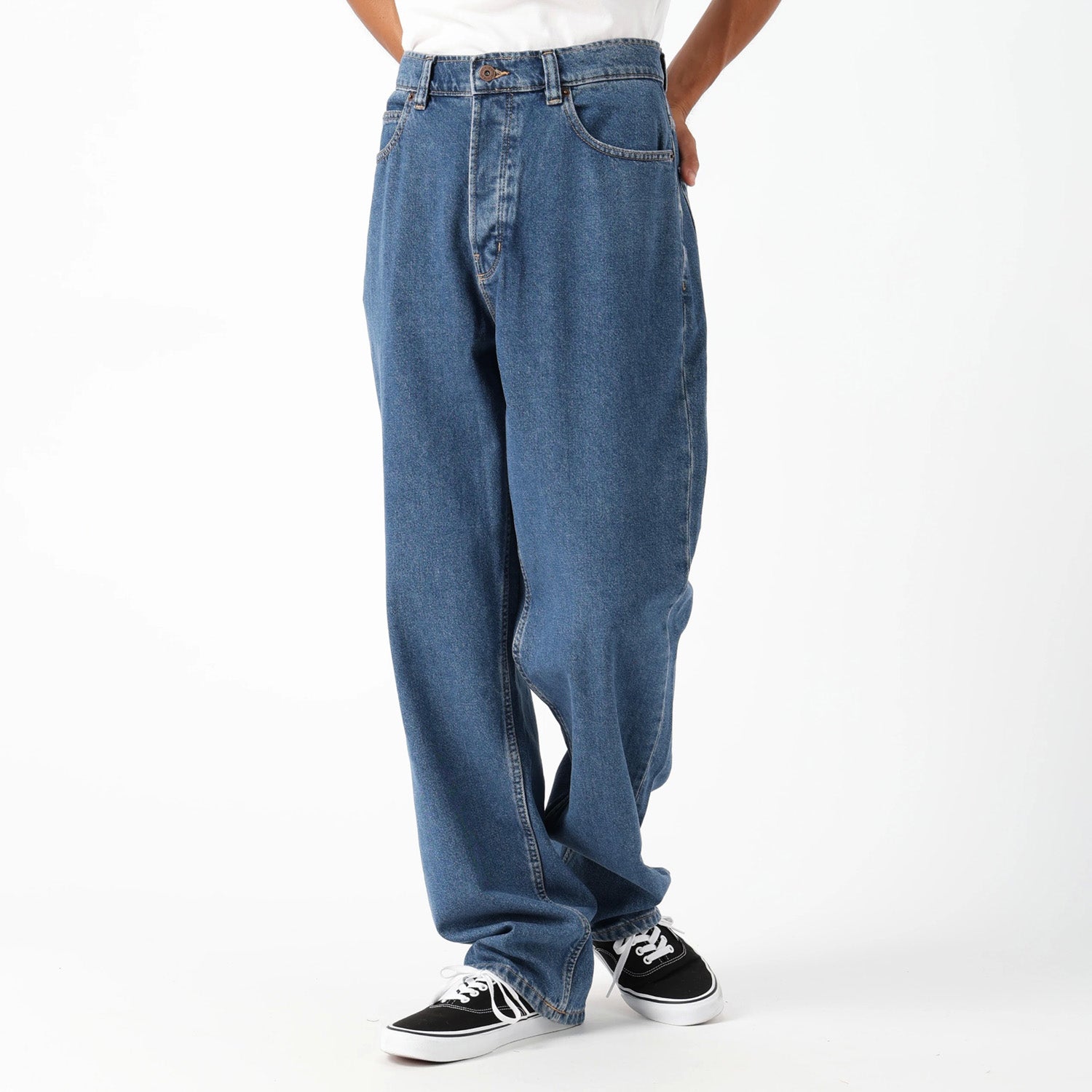 Dickies Mens Thomasville Loose Fit Jeans Classic Blue DUR07CLB