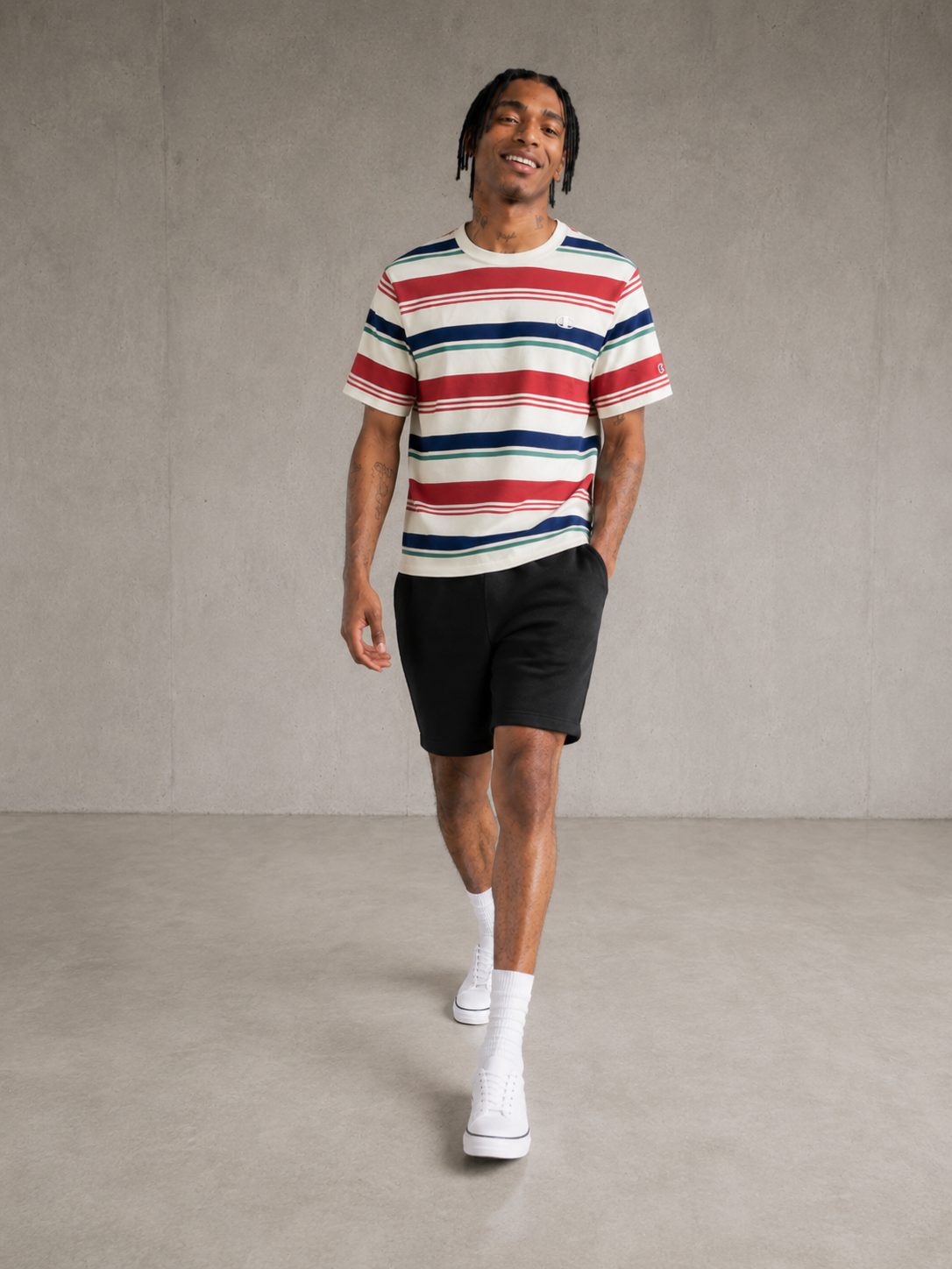 Champion Men's Classic AOP T-Shirt Light Fresh T8754P 407D55 AI8J