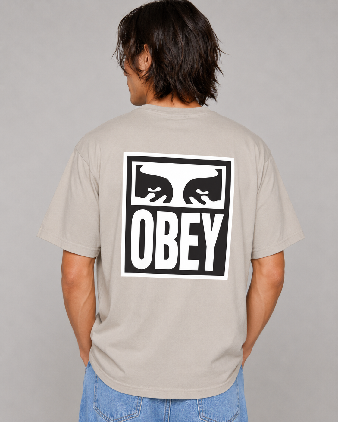OBEY eyes icon 2 Heavyweight T-Shirt Irish Cream 166912142 IRC