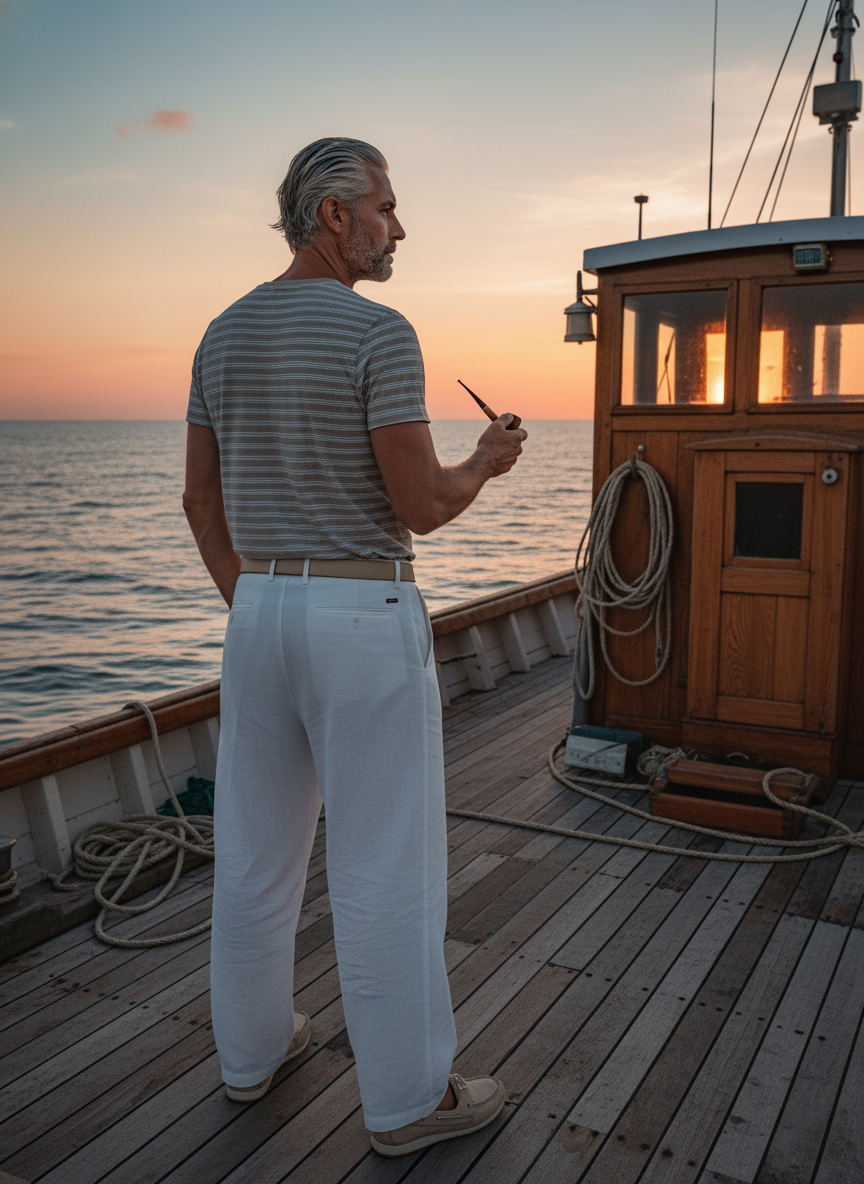 Tommy Hilfiger Mens Beach Shop Curtis Beach T-Shirt Beige Heather 78J5814 280