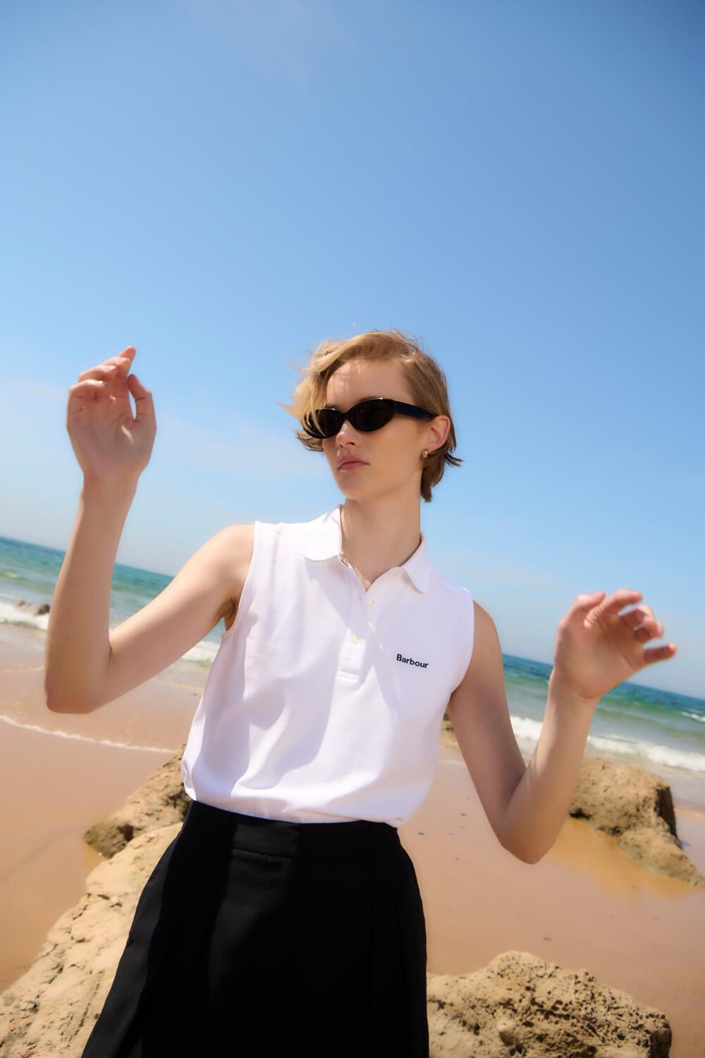 Barbour Bowford Sleeve White LML0888 WH11