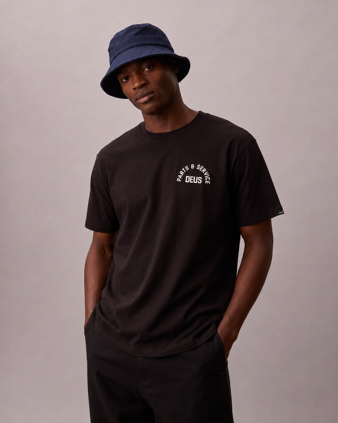 Deus Men's Troop Tee Choc Plum DMP251953D CPM