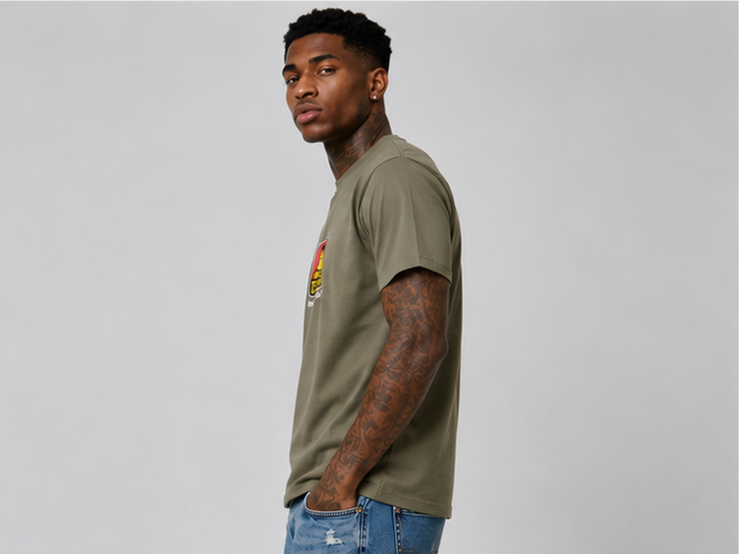 Ben Davis Classic Logo T-shirt Y Charcoal 9066