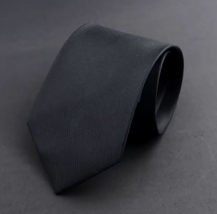 Aplaze Silk 8cm Necktie Black