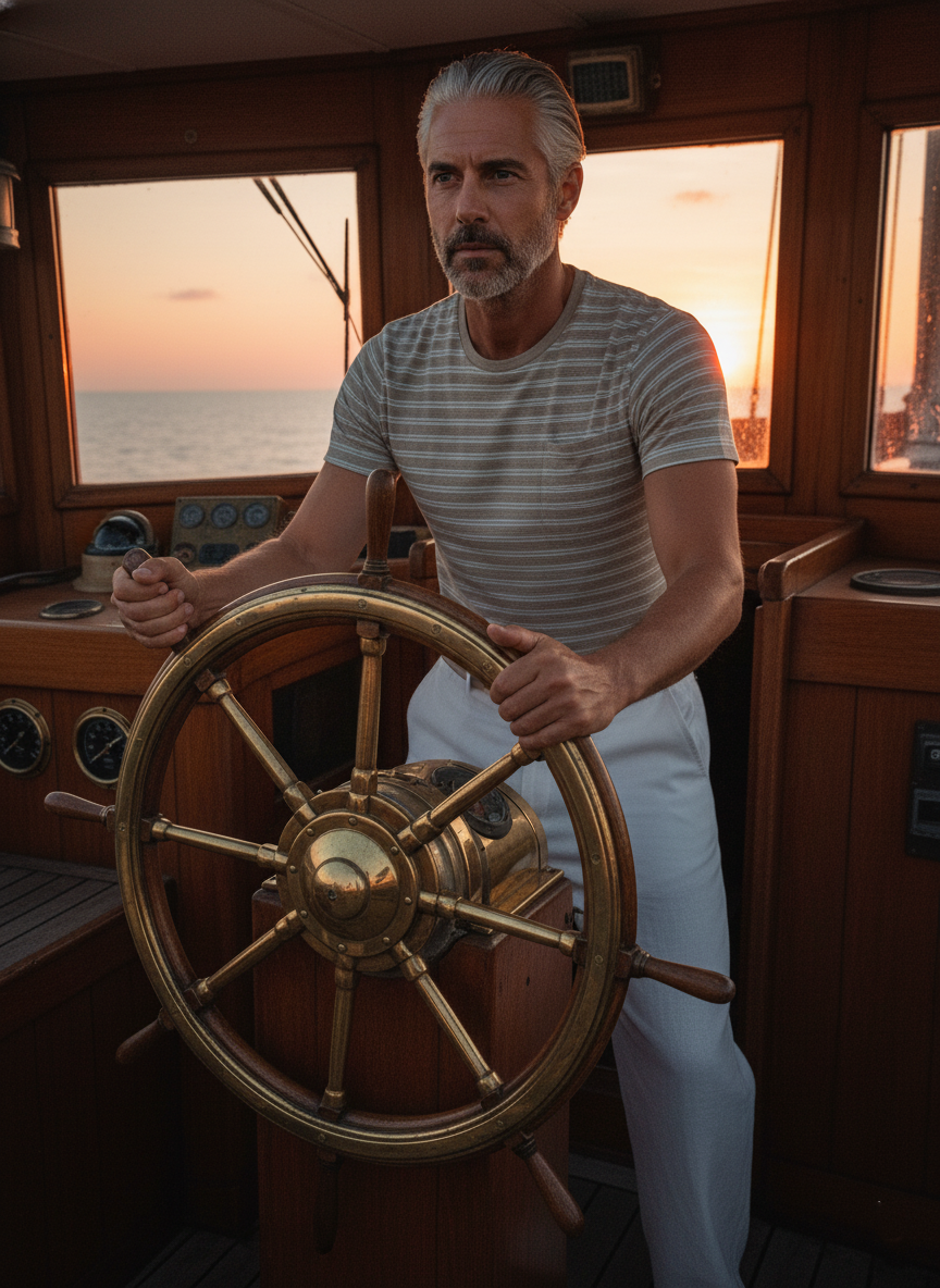 Tommy Hilfiger Mens Beach Shop Curtis Beach T-Shirt Beige Heather 78J5814 280