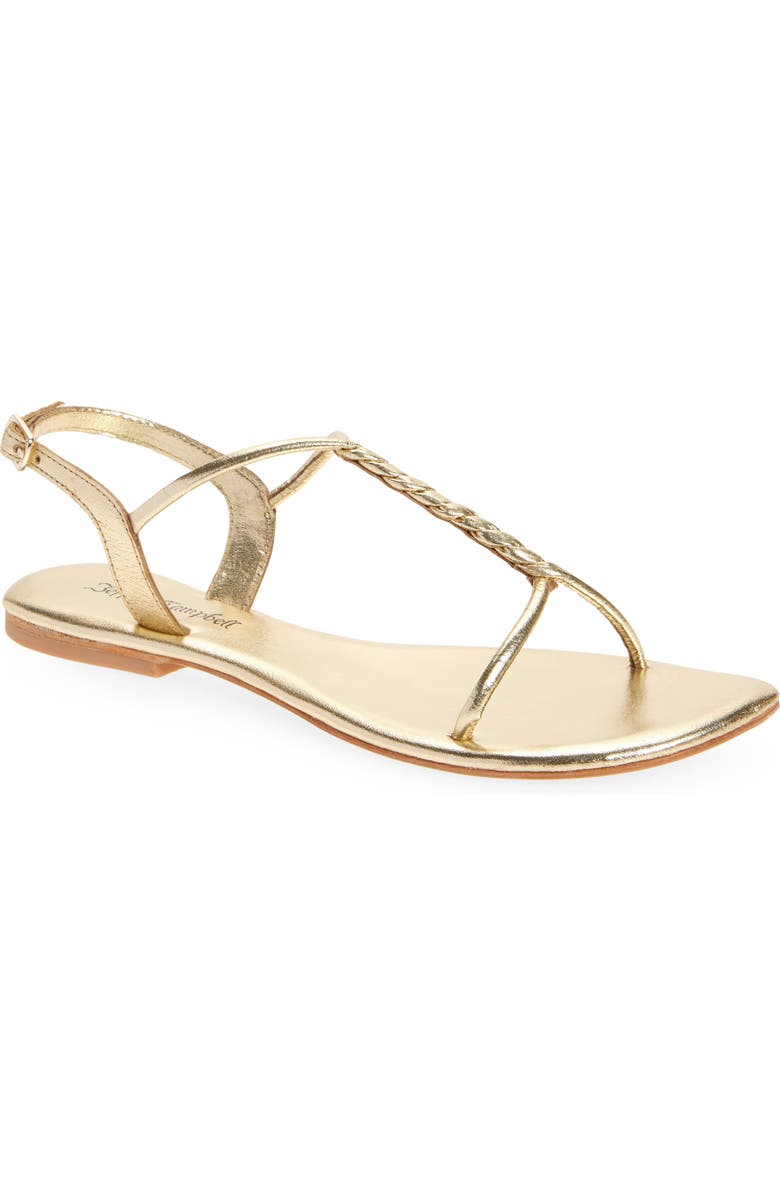 Jeffrey Campbell Roped In Flat Sandal Light Gold ROPED-IN-715