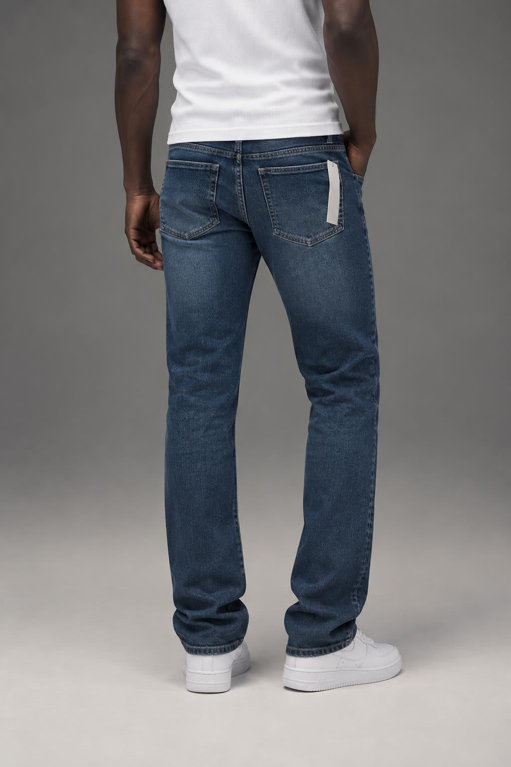 Cheap Monday Tight Base Dark Blue 0101895 AI model photo