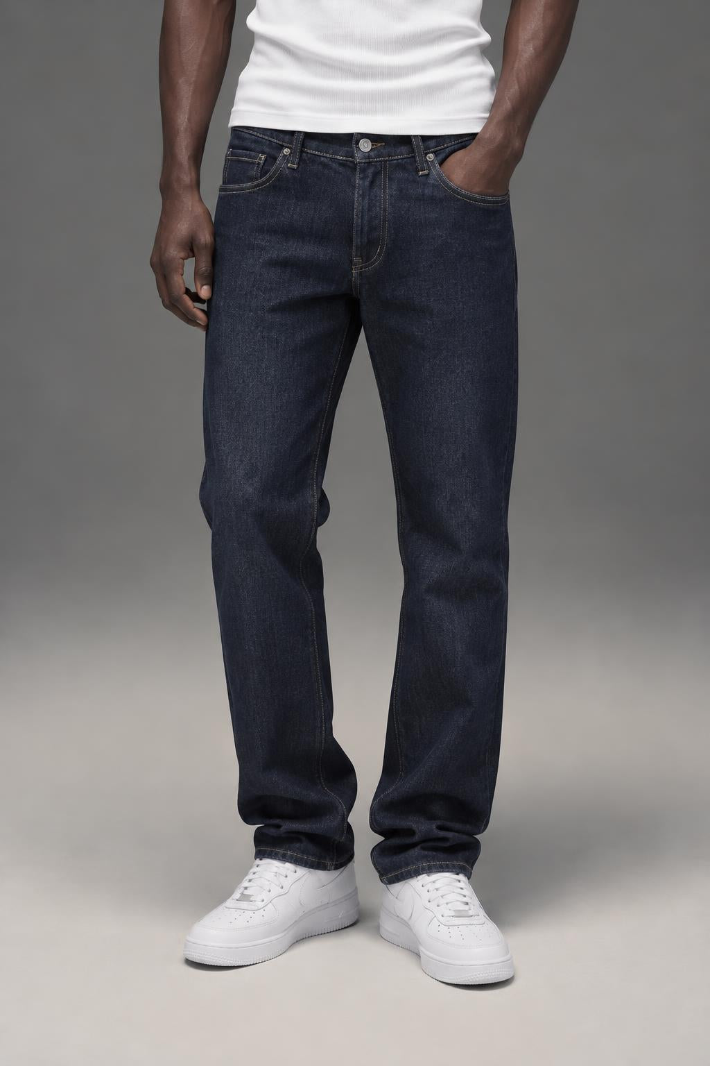 Cheap Monday Tight Blue Dry 0101889 AI model photo