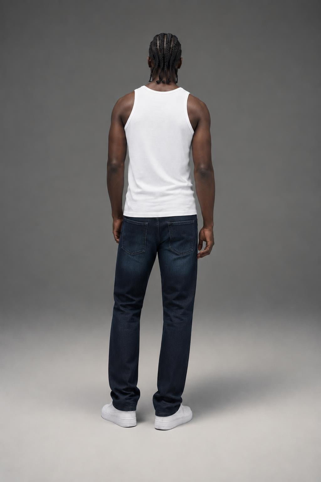 Cheap Monday Tight Deep Indigo 0103015 AI model photo