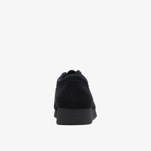 Clarks Originals Women's Wallabee EVO Shoe Black Suede 26174746 - top view