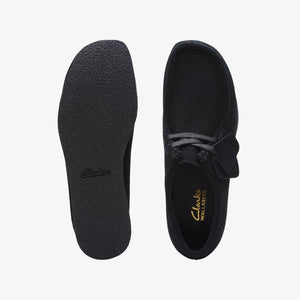 Clarks Originals Women's Wallabee EVO Shoe Black Suede 26174746 - detail view