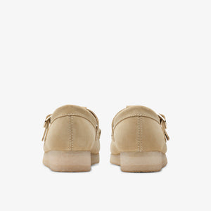 Clarks Originals Wallabee T-Bar Maple Suede women's shoe pair view