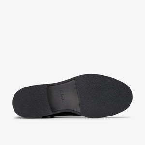 Clarks Renewal Style black leather ankle boots, outsole