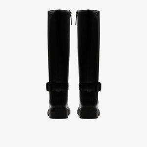 Clarks Orinoco3 Tall Black Leather women's boot sole view