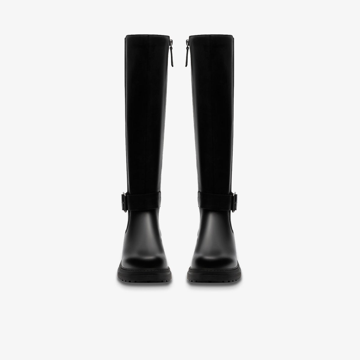 Clarks Orinoco3 Tall Black Leather women's boot pair view