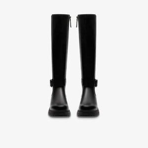 Clarks Orinoco3 Tall Black Leather women's boot pair view