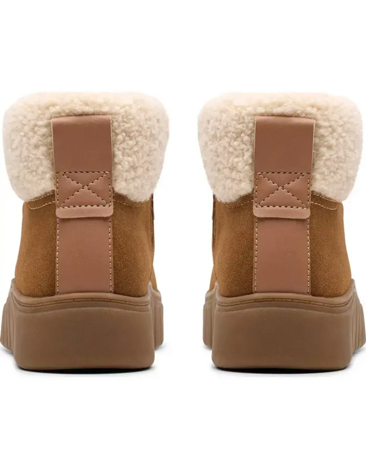 Clarks Women's Mykah Izzy Dark Tan suede ankle boot alternate view