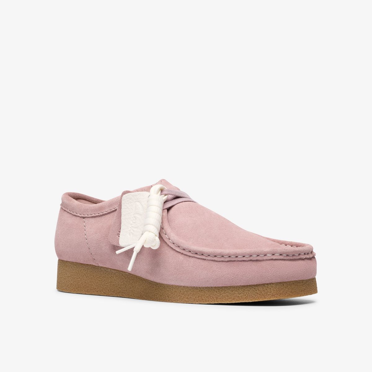 Clarks Originals Men's Wallabee EVO Light Pink Suede Loafer 26183991 product view 4