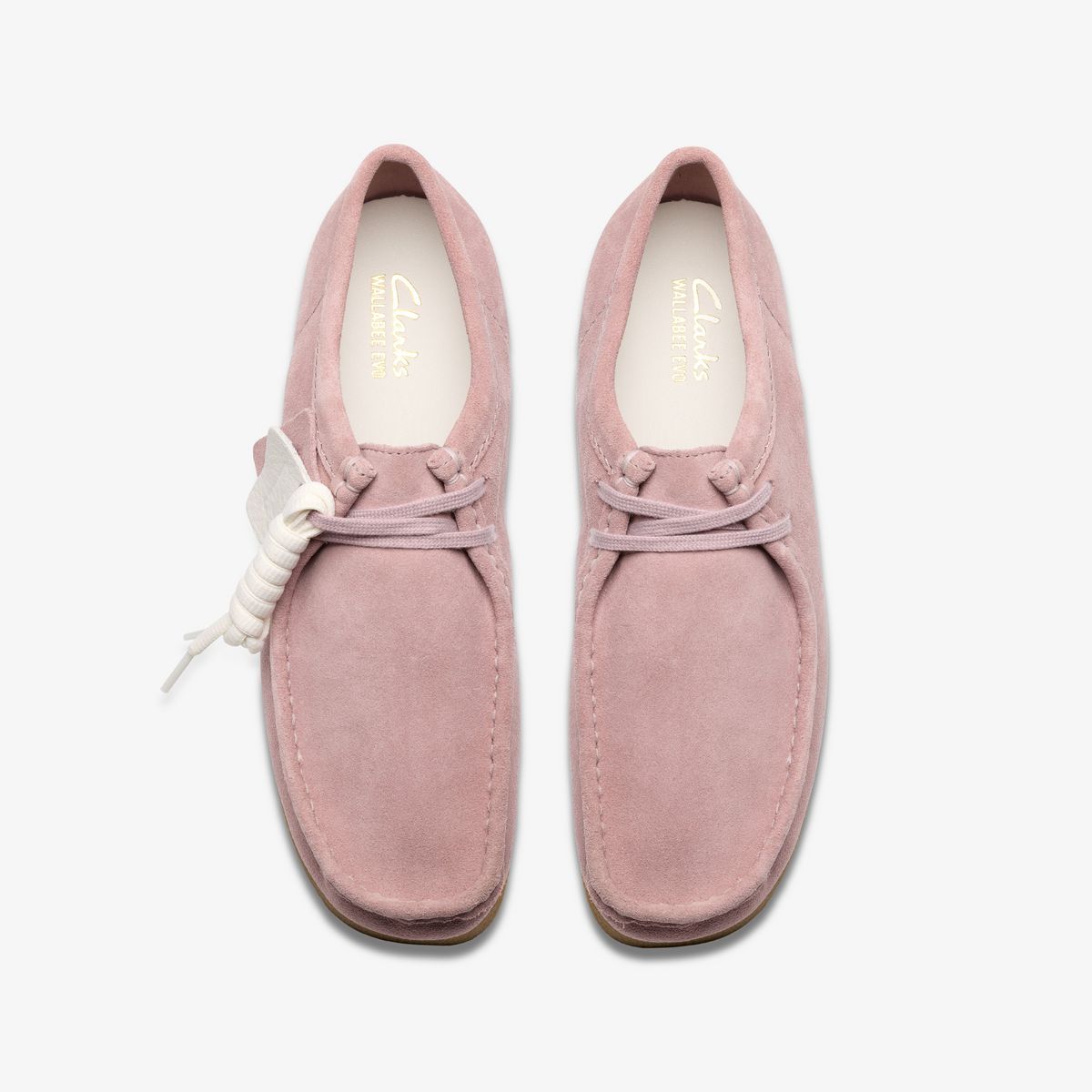 Clarks Originals Men's Wallabee EVO Light Pink Suede Loafer 26183991 product view 6
